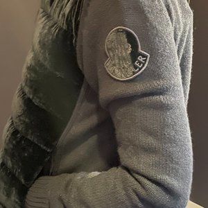 Moncler velvet down jacket